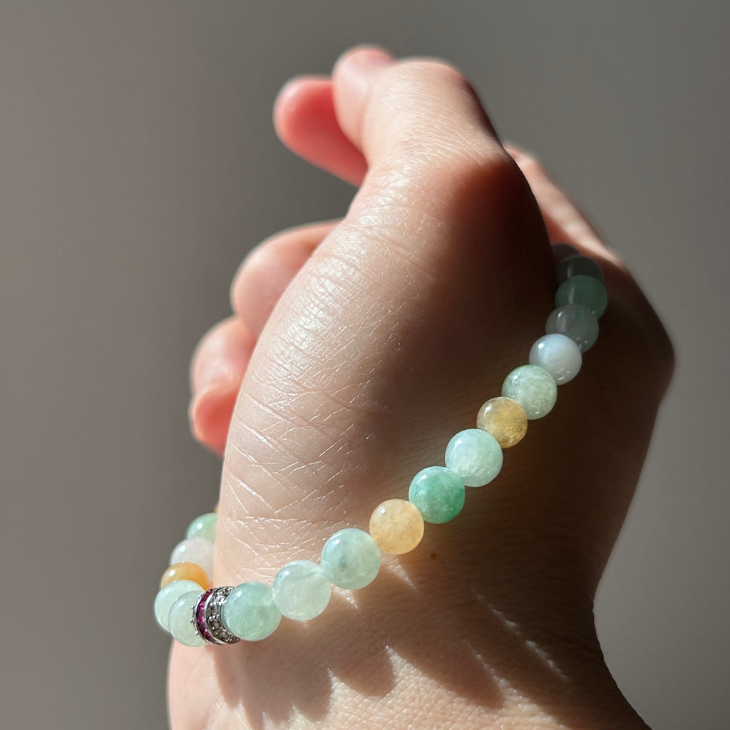 Multi Bracelet, Jade only (no metal setting), photo 1 - Luxe Jadeite