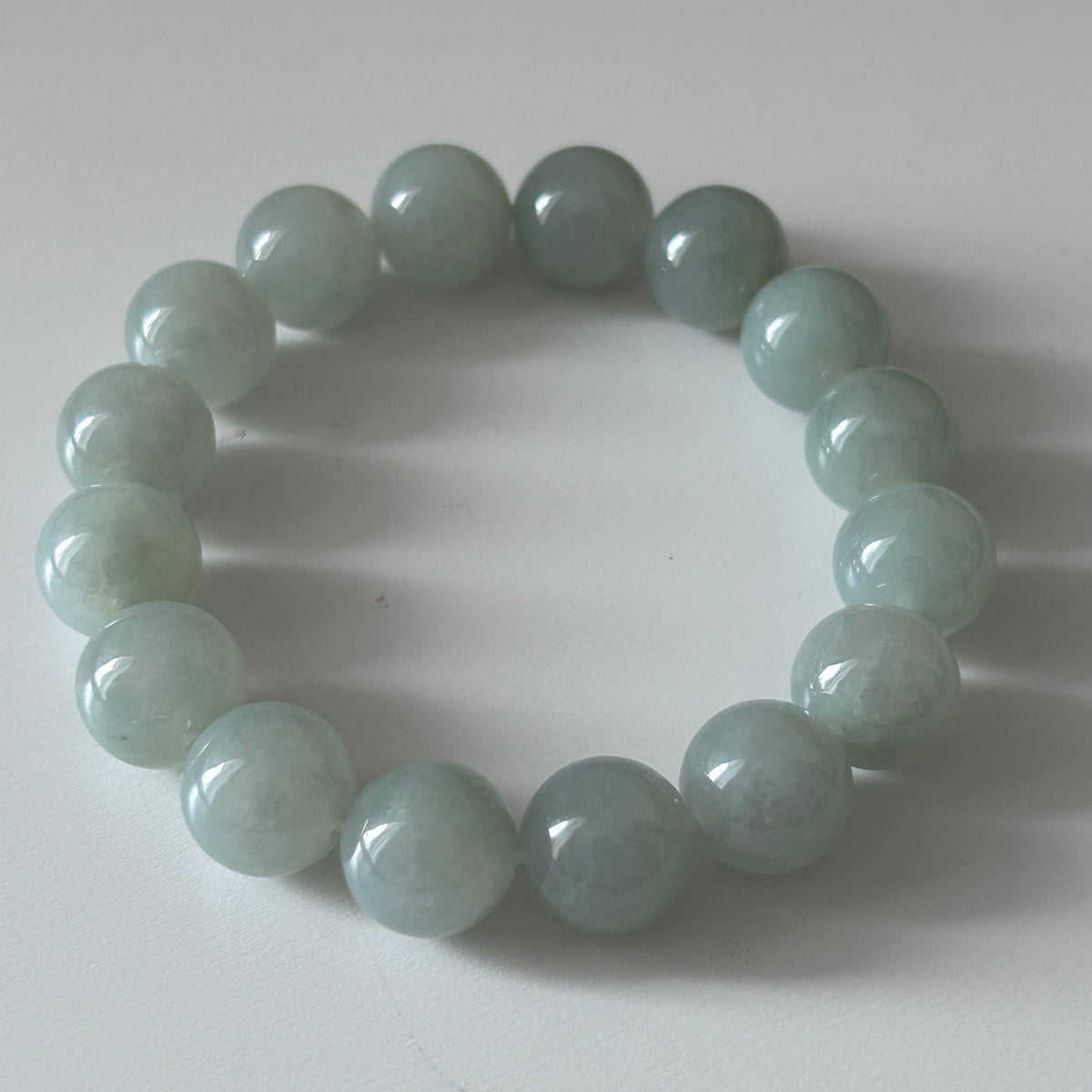 Pale Green Bracelet 17 cm, photo 11 - Luxe Jadeite