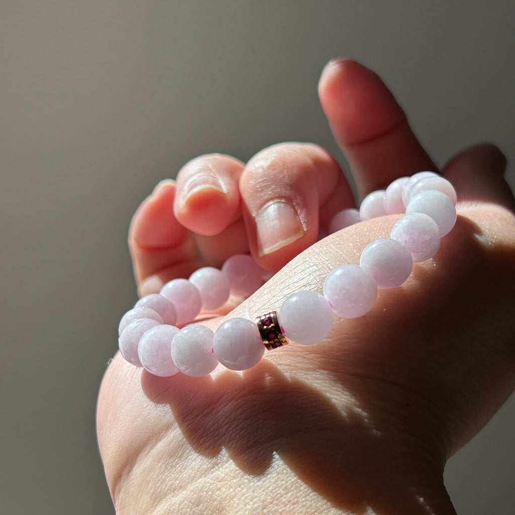 Pink Bracelet, Jade only (no metal setting), photo 3 - Luxe Jadeite