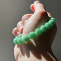 Apple green Burmese jadeite bead bracelet, photo 1 - Luxe Jadeite