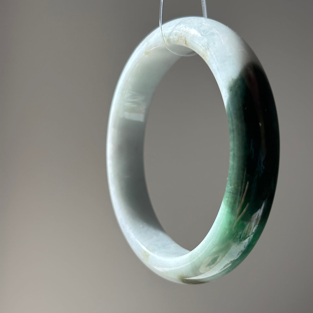 Spicy Green Bangle, Jade only (no metal setting), photo 4 - Luxe Jadeite