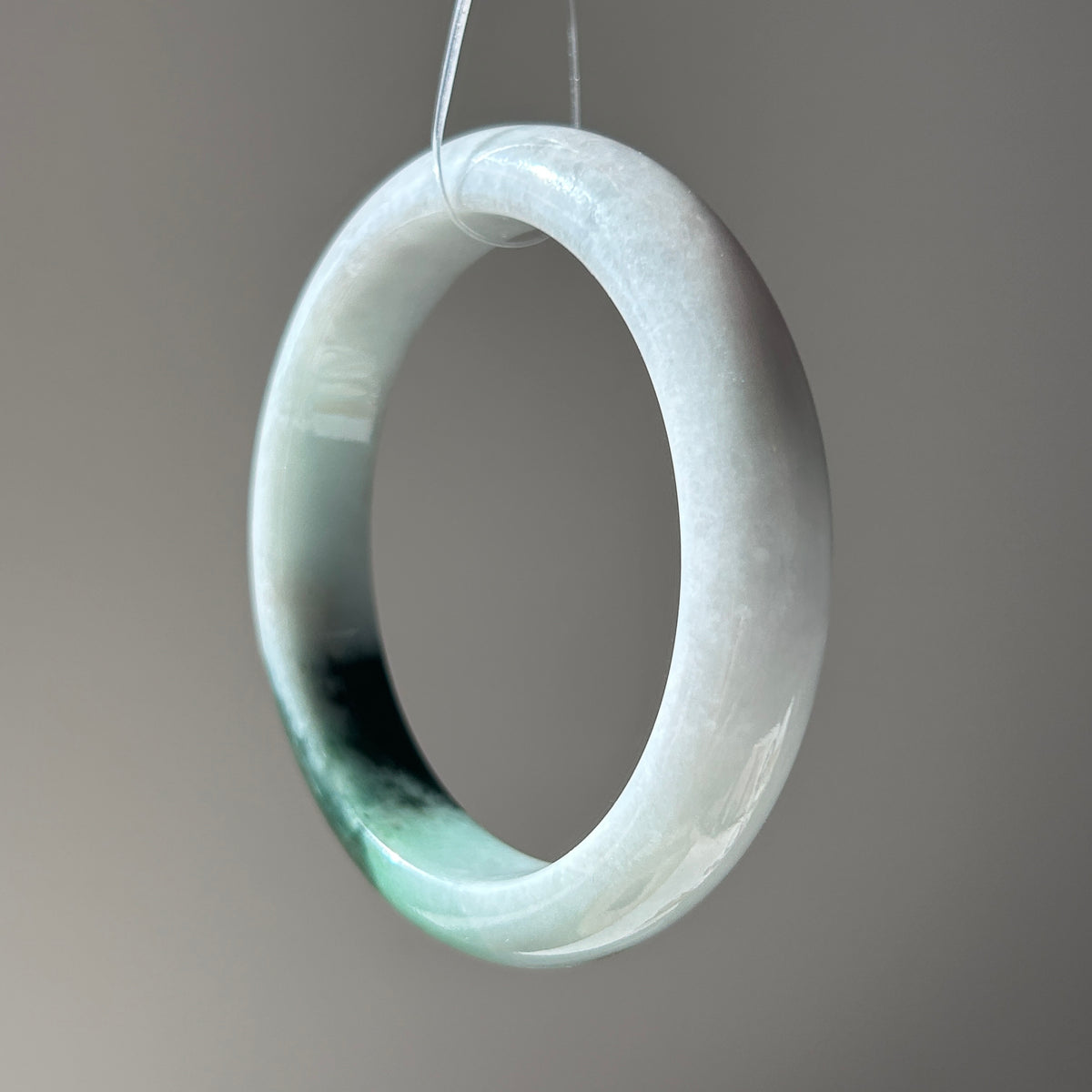 Spicy Green Bangle, Jade only (no metal setting), photo 5 - Luxe Jadeite
