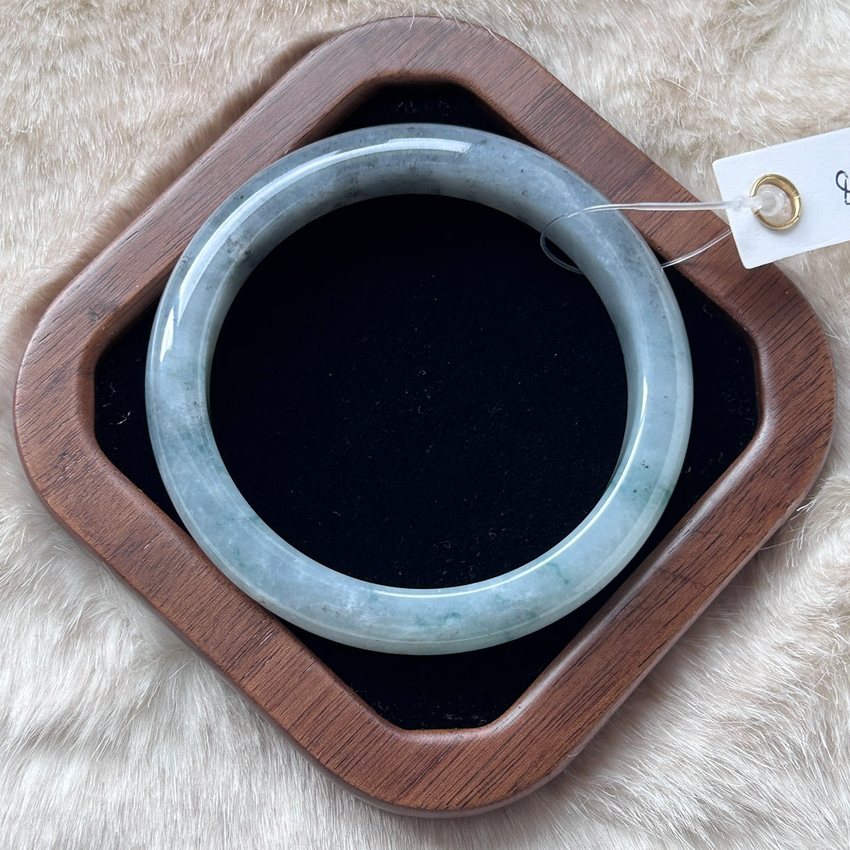 Wuji with Floating Blue Green Bangle 58.8mm, photo 10 - Luxe Jadeite