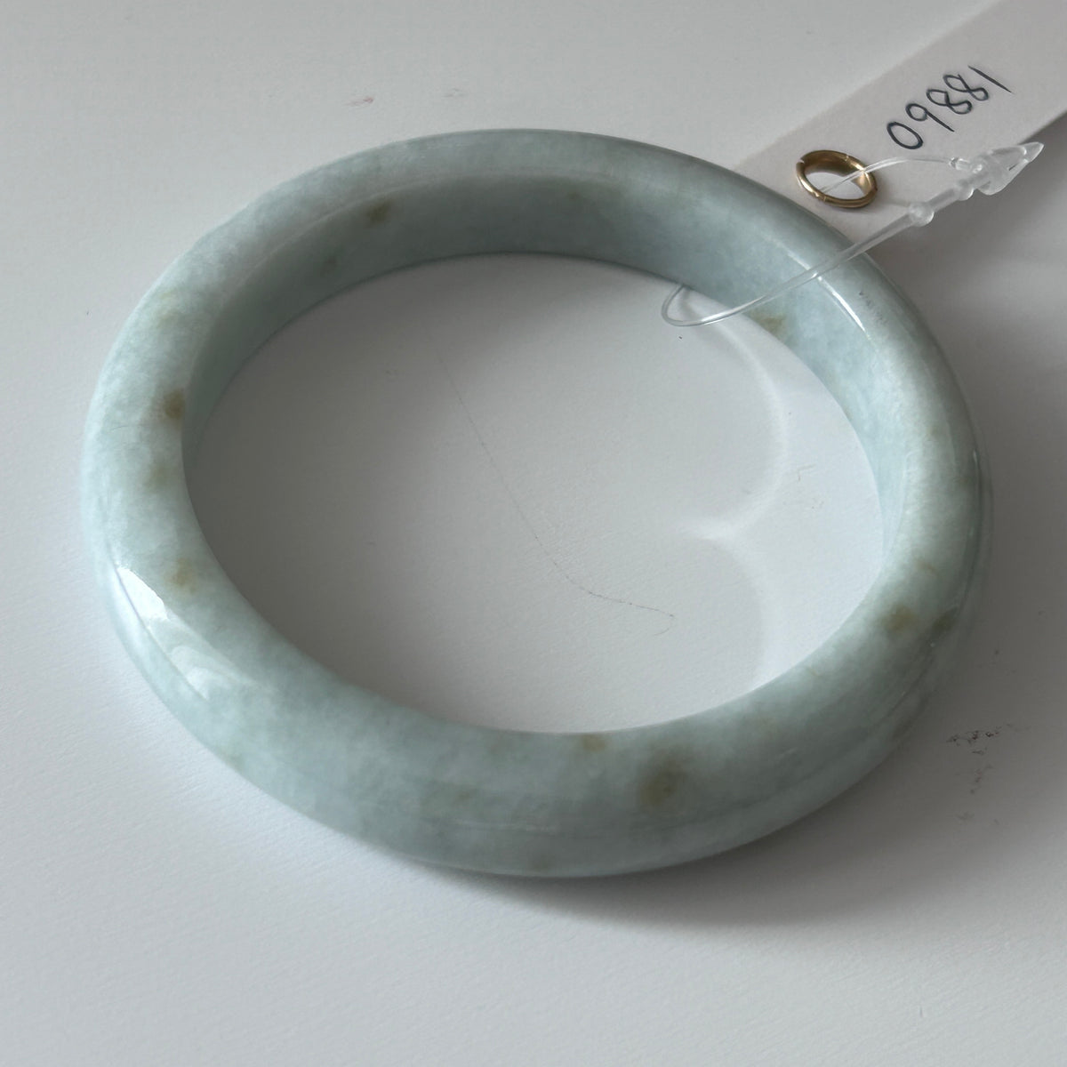 Light Pale Green with Sajin Bangle 59.5mm, photo 9 - Luxe Jadeite