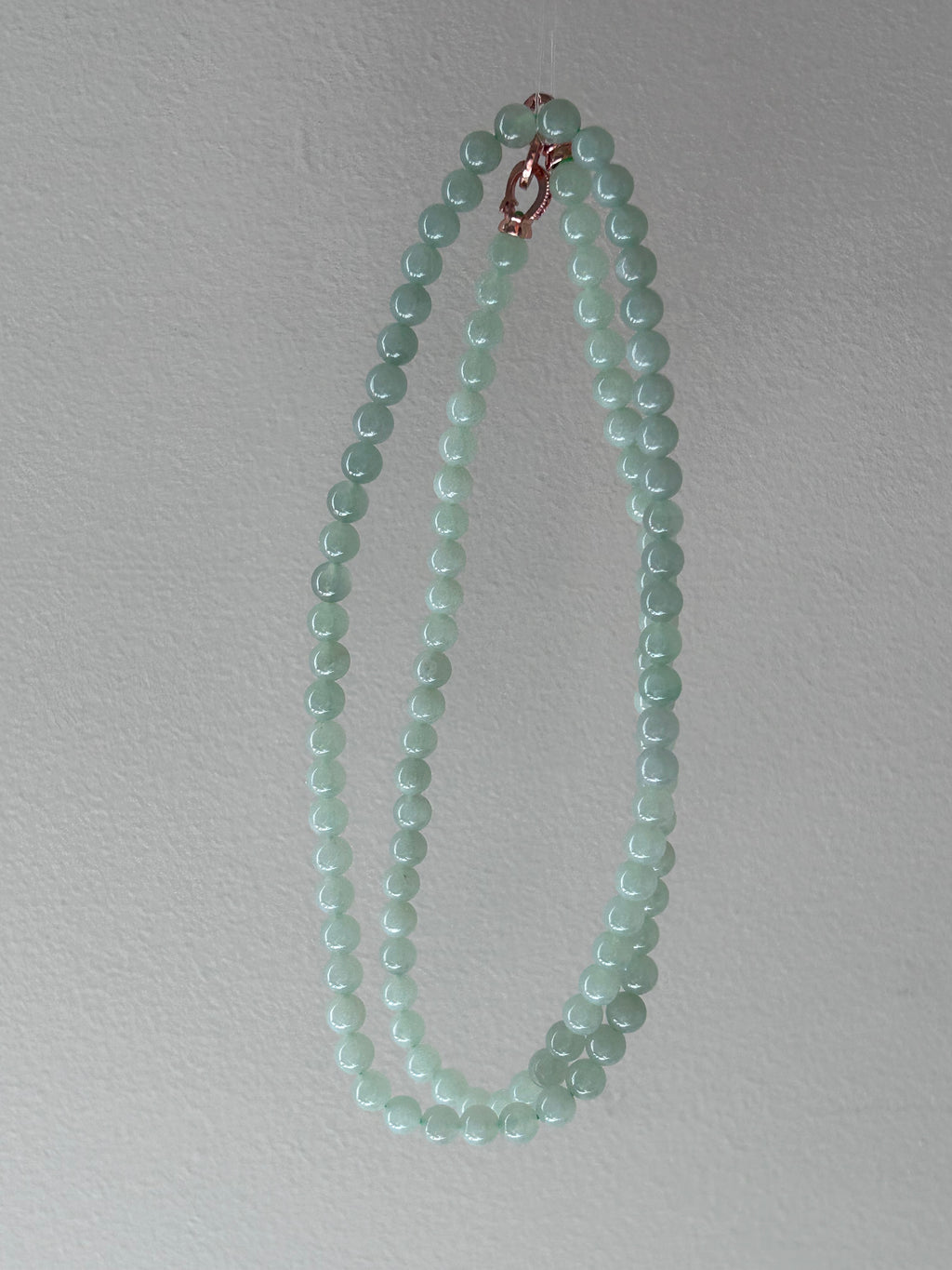 Burmese jadeite beaded necklace, 65cm - Luxe Jadeite