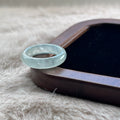 Icy white jadeite ring with lake green tinge, video 2, photo 1 - Luxe Jadeite