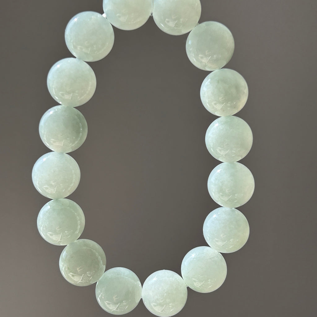 Pale Green Bracelet 17 cm, photo 5 - Luxe Jadeite