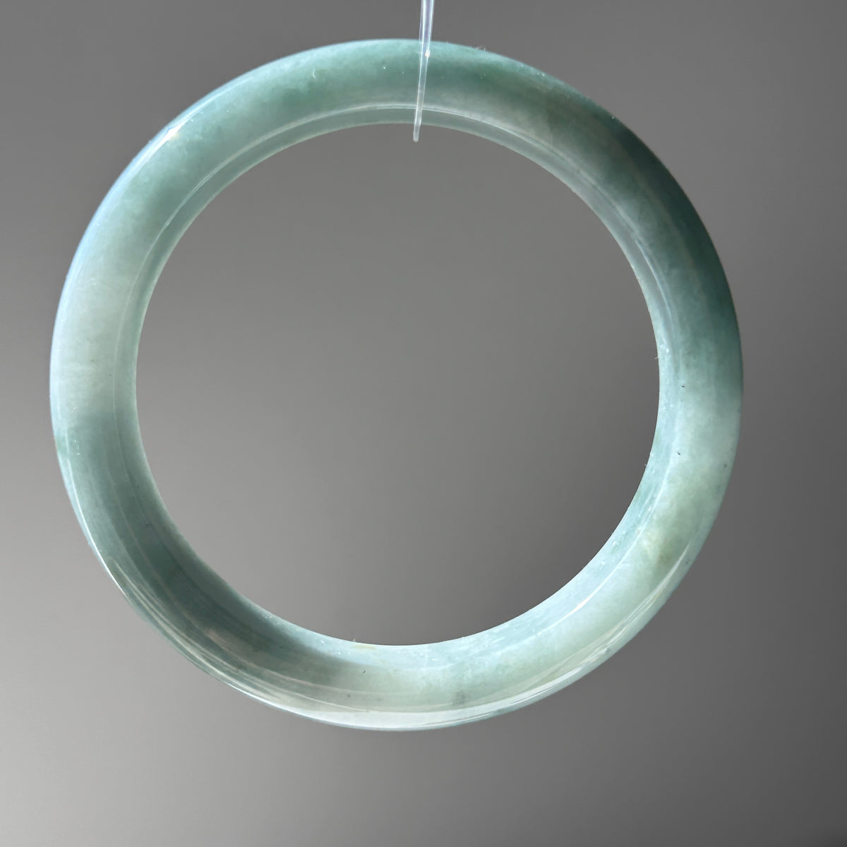 Floating Green Bangle, Jade only (no metal setting), photo 6 - Luxe Jadeite