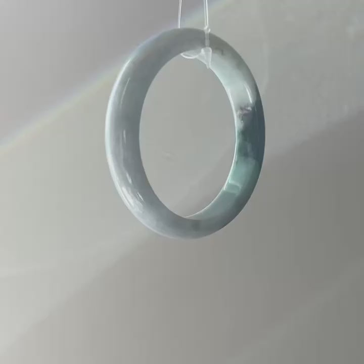 Spicy Green Bangle, Jade only (no metal setting), video 2 - Luxe Jadeite
