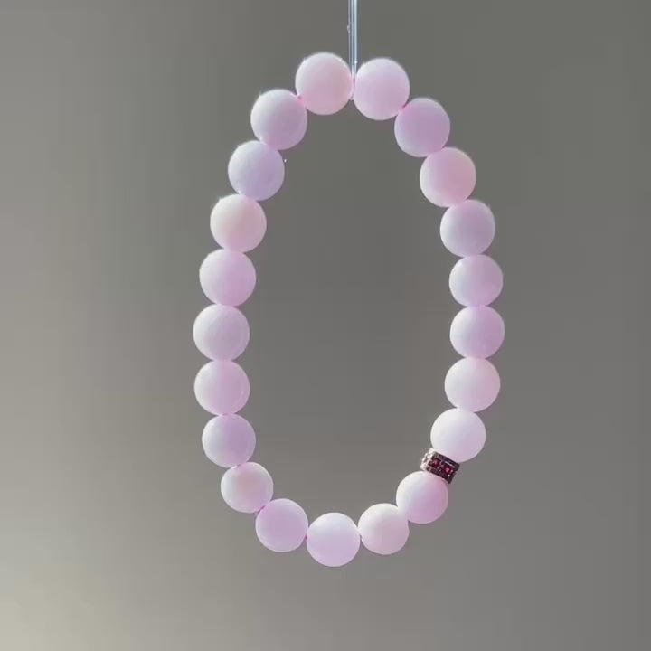 Pink Bracelet, Jade only (no metal setting), video 2 - Luxe Jadeite